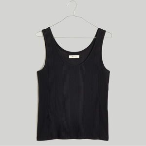 Madewell Variegated Ribbed Scoopneck Tank